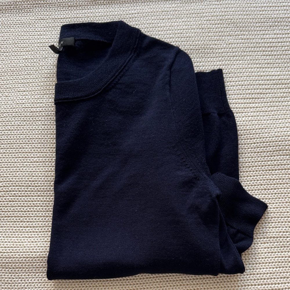 JCrew navy Tippi sweater
